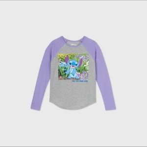 Disney Stitch Long Sleeve Graphic T-Shirt